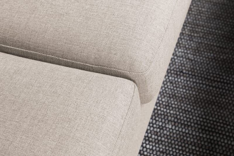 Crazy 4-sits Högervänd L-formad Schäslongsoffa i Tyg - Beige - Möbler - Vardagsrum - Soffor - Divansoffa & schäslong