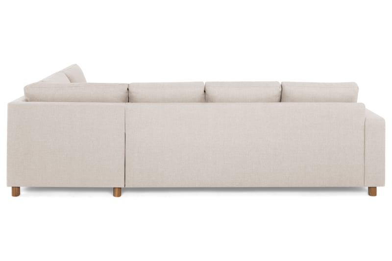 Crazy 4-sits Högervänd L-formad Schäslongsoffa i Tyg - Beige - Möbler - Vardagsrum - Soffor - Divansoffa & schäslong