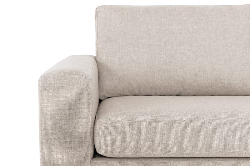 Crazy 4-sits Högervänd L-formad Schäslongsoffa i Tyg - Beige - Möbler - Vardagsrum - Soffor - Divansoffa & schäslong