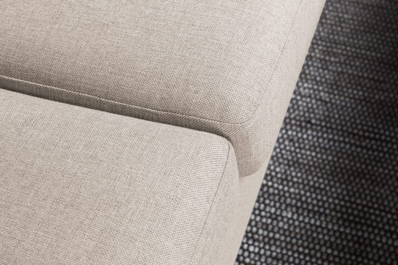 Crazy 4-sits Högervänd L-formad Schäslongsoffa i Tyg - Beige - Möbler - Vardagsrum - Soffor - Divansoffa & schäslong
