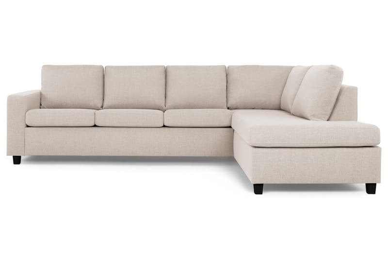 Crazy 4-sits Högervänd L-formad Schäslongsoffa i Tyg - Beige - Möbler - Vardagsrum - Soffor - Divansoffa & schäslong