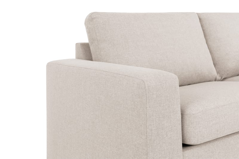 Crazy 4-sits Högervänd L-formad Schäslongsoffa i Tyg - Beige - Möbler - Vardagsrum - Soffor - Divansoffa & schäslong
