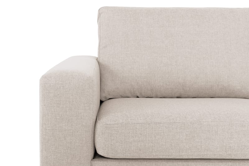 Crazy 4-sits Högervänd L-formad Schäslongsoffa i Tyg - Beige - Möbler - Vardagsrum - Soffor - Divansoffa & schäslong
