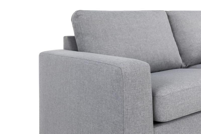 Crazy 4-sits Högervänd L-formad Schäslongsoffa i Tyg - Grå - Möbler - Vardagsrum - Soffor - Divansoffa & schäslong