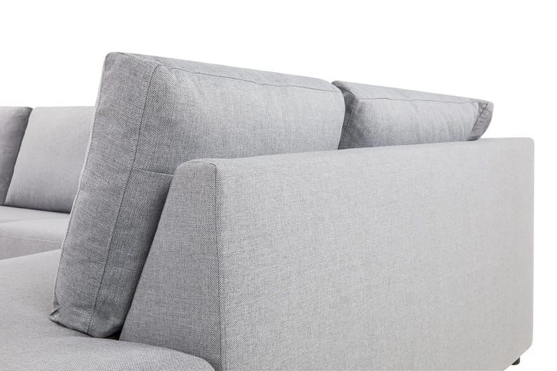 Crazy 4-sits Högervänd L-formad Schäslongsoffa i Tyg - Grå - Möbler - Vardagsrum - Soffor - Divansoffa & schäslong