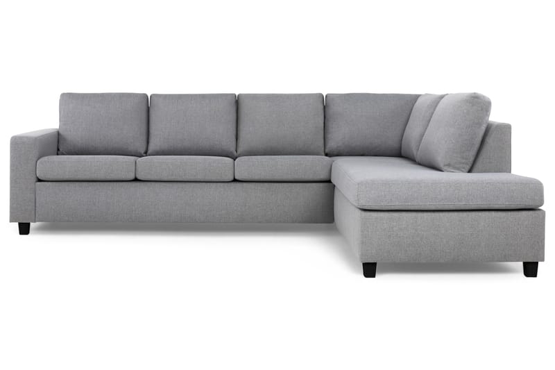 Crazy 4-sits Högervänd L-formad Schäslongsoffa i Tyg - Grå - Möbler - Vardagsrum - Soffor - Divansoffa & schäslong