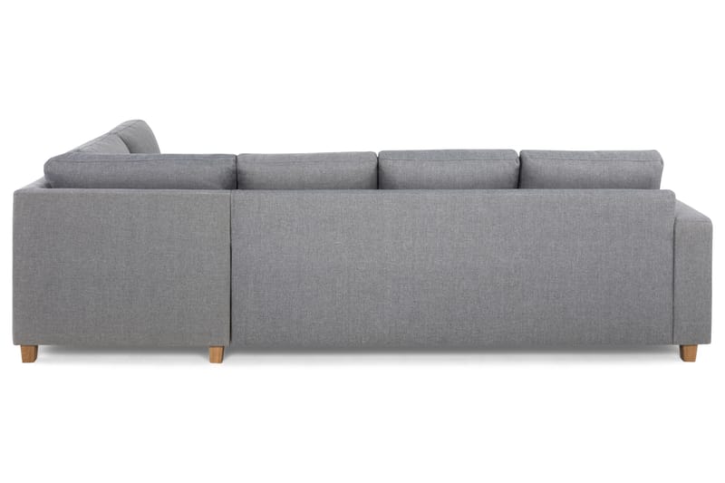 Crazy 4-sits Högervänd L-formad Schäslongsoffa i Tyg - Grå - Möbler - Vardagsrum - Soffor - Divansoffa & schäslong