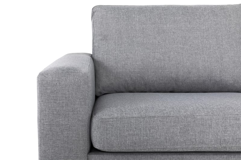 Crazy 4-sits Högervänd L-formad Schäslongsoffa i Tyg - Grå - Möbler - Vardagsrum - Soffor - Divansoffa & schäslong