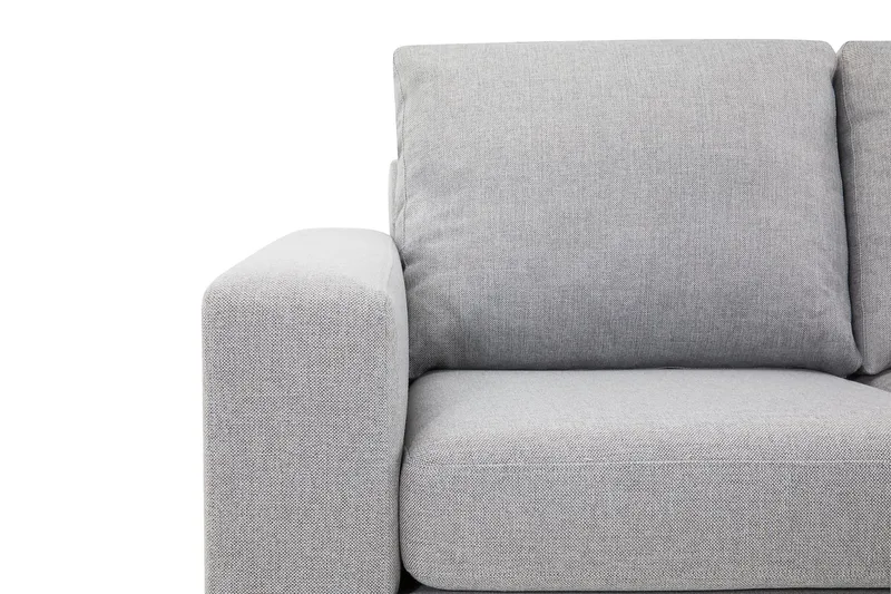 Crazy 4-sits Högervänd L-formad Schäslongsoffa i Tyg - Grå - Möbler - Vardagsrum - Soffor - Divansoffa & schäslong