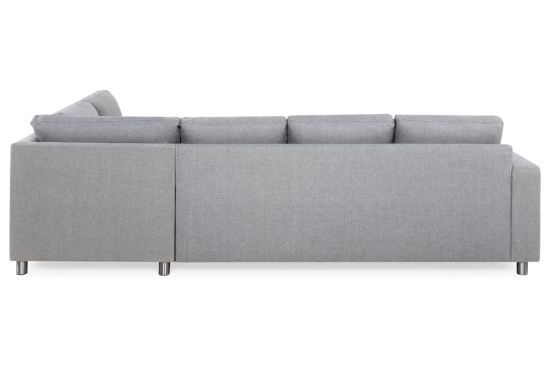 Crazy 4-sits Högervänd L-formad Schäslongsoffa i Tyg - Grå - Möbler - Vardagsrum - Soffor - Divansoffa & schäslong