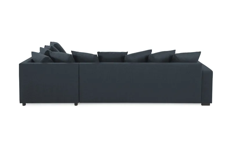 Crazy 4-sits Högervänd L-formad Schäslongsoffa i Tyg inkl Kuvertkuddar - Blå - Möbler - Vardagsrum - Soffor - Divansoffa & schäslong