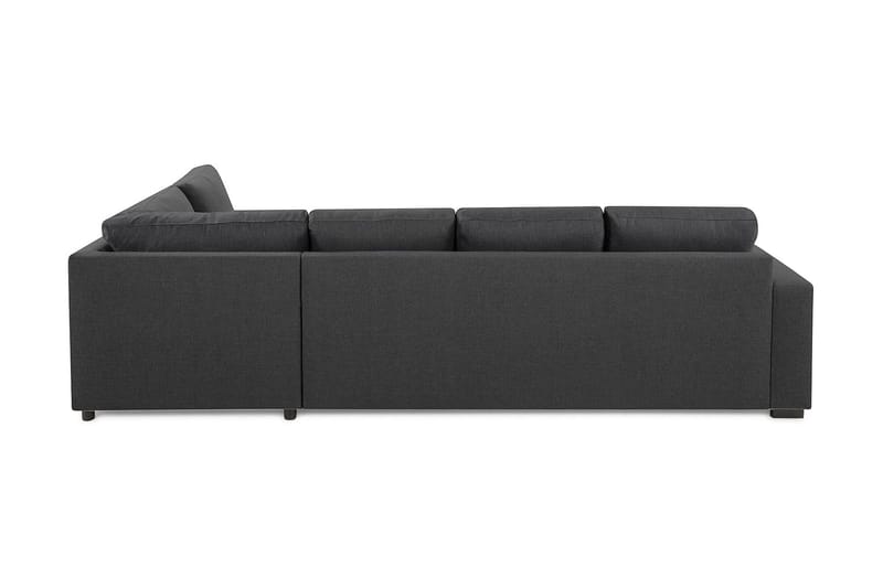 Crazy 4-sits Högervänd L-formad Schäslongsoffa i Tyg - Mörkgrå - Möbler - Vardagsrum - Soffor - Divansoffa & schäslong