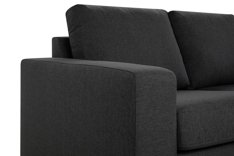 Crazy 4-sits Högervänd L-formad Schäslongsoffa i Tyg - Mörkgrå - Möbler - Vardagsrum - Soffor - Divansoffa & schäslong