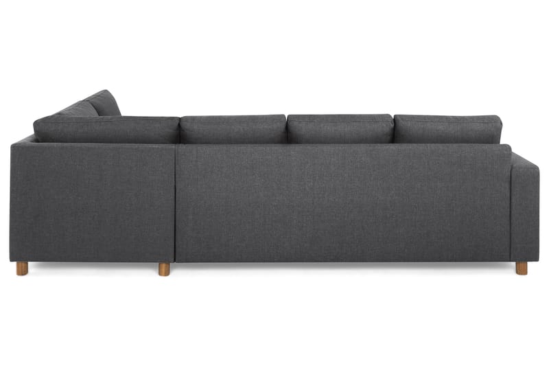 Crazy 4-sits Högervänd L-formad Schäslongsoffa i Tyg - Mörkgrå - Möbler - Vardagsrum - Soffor - Divansoffa & schäslong