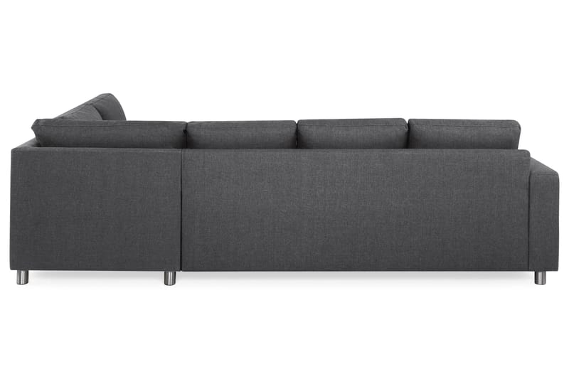 Crazy 4-sits Högervänd L-formad Schäslongsoffa i Tyg - Mörkgrå - Möbler - Vardagsrum - Soffor - Divansoffa & schäslong