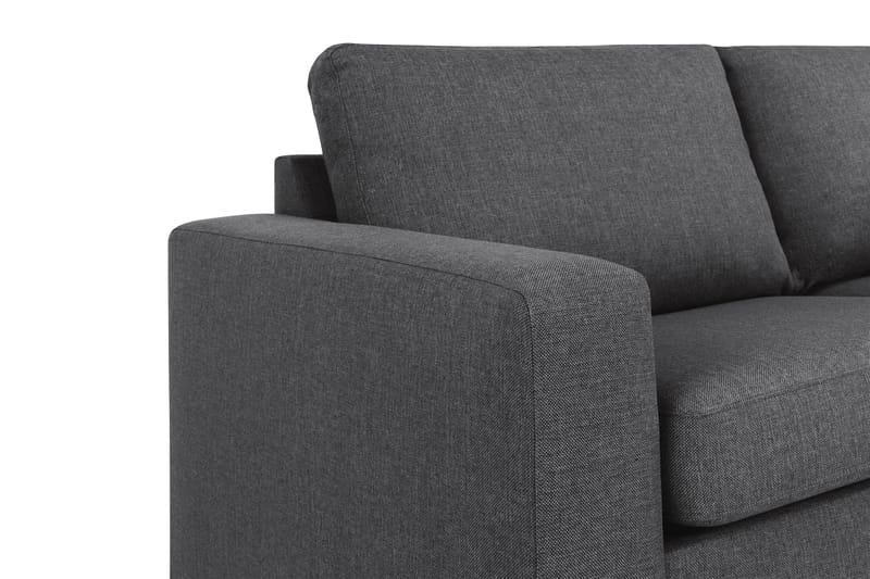 Crazy 4-sits Högervänd L-formad Schäslongsoffa i Tyg - Mörkgrå - Möbler - Vardagsrum - Soffor - Divansoffa & schäslong