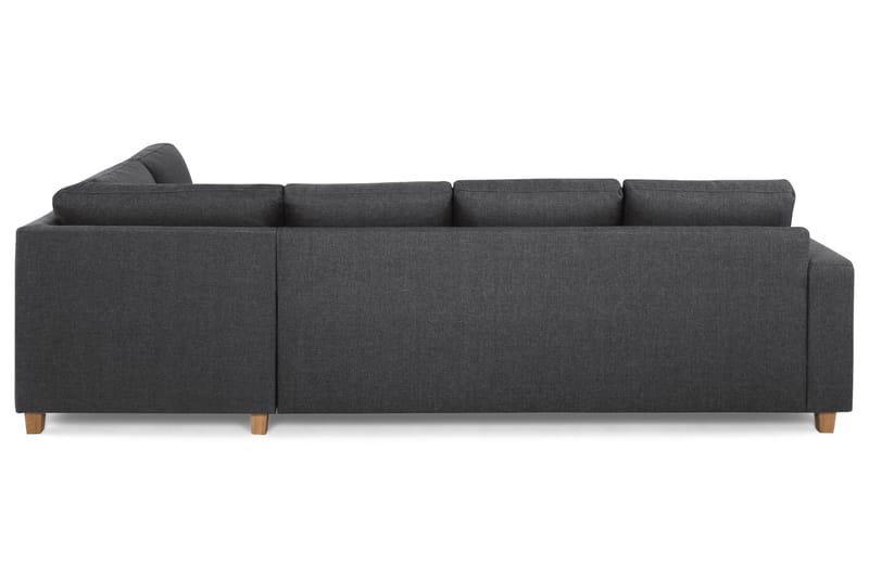 Crazy 4-sits Högervänd L-formad Schäslongsoffa i Tyg - Mörkgrå - Möbler - Vardagsrum - Soffor - Divansoffa & schäslong