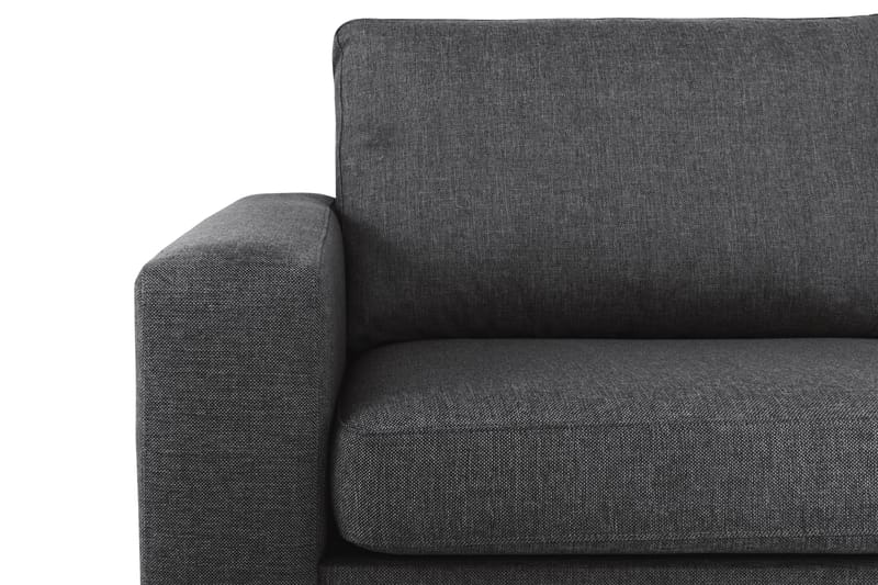 Crazy 4-sits Högervänd L-formad Schäslongsoffa i Tyg - Mörkgrå - Möbler - Vardagsrum - Soffor - Divansoffa & schäslong