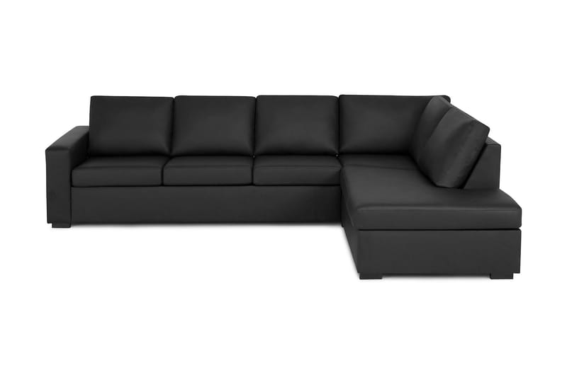 Crazy 4-sits Högervänd L-formad Schäslongsoffa i Tyg - Svart - Möbler - Vardagsrum - Soffor - Divansoffa & schäslong
