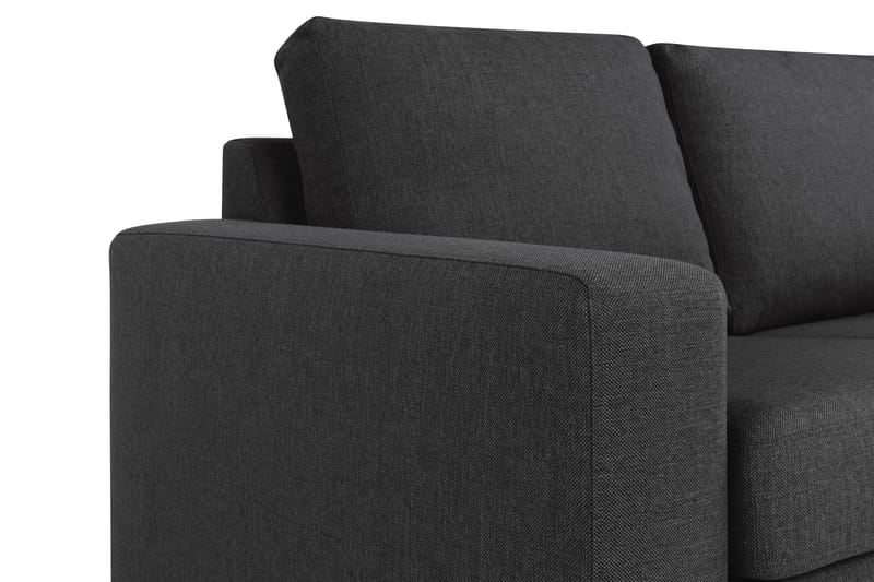 Crazy 4-sits Vändbar L-formad Divansoffa i Tyg - Antracit - Möbler - Vardagsrum - Soffor - Divansoffa & schäslong