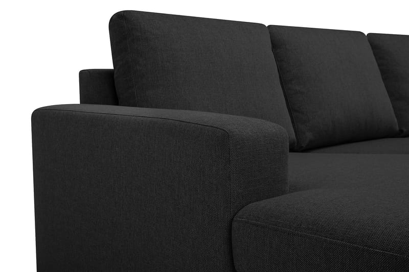 Crazy 4-sits Vändbar L-formad Divansoffa i Tyg - Antracit - Möbler - Vardagsrum - Soffor - Divansoffa & schäslong