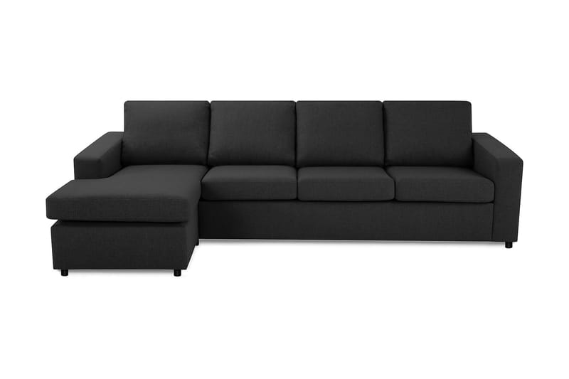 Crazy 4-sits Vändbar L-formad Divansoffa i Tyg - Antracit - Möbler - Vardagsrum - Soffor - Divansoffa & schäslong
