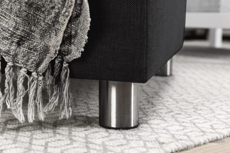 Crazy 4-sits Vändbar L-formad Divansoffa i Tyg - Antracit - Möbler - Vardagsrum - Soffor - Divansoffa & schäslong