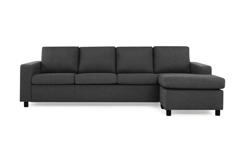 Crazy 4-sits Vändbar L-formad Divansoffa i Tyg - Antracit - Möbler - Vardagsrum - Soffor - Divansoffa & schäslong
