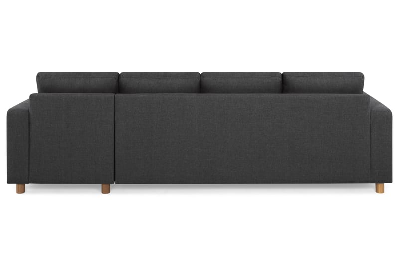 Crazy 4-sits Vändbar L-formad Divansoffa i Tyg - Antracit - Möbler - Vardagsrum - Soffor - Divansoffa & schäslong