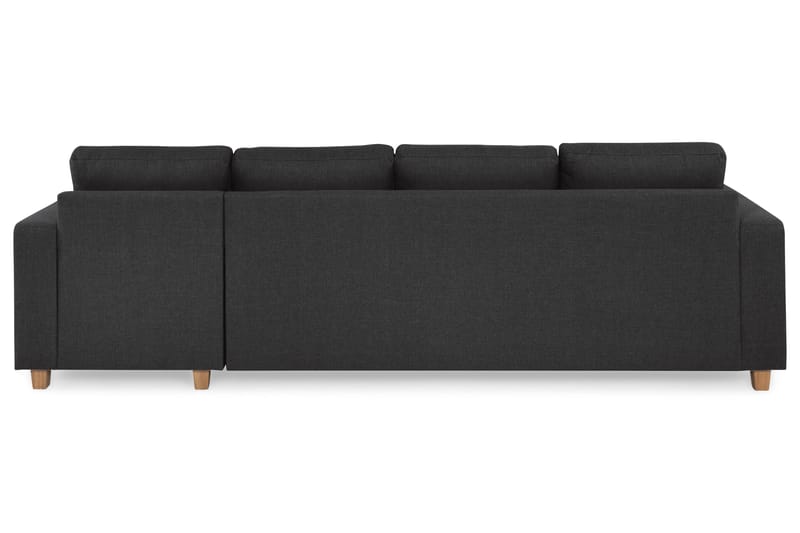 Crazy 4-sits Vändbar L-formad Divansoffa i Tyg - Antracit - Möbler - Vardagsrum - Soffor - Divansoffa & schäslong