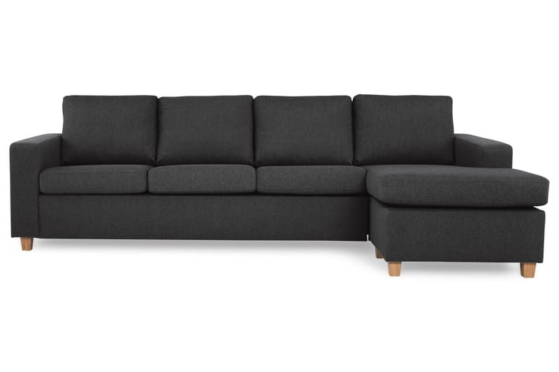 Crazy 4-sits Vändbar L-formad Divansoffa i Tyg - Antracit - Möbler - Vardagsrum - Soffor - Divansoffa & schäslong