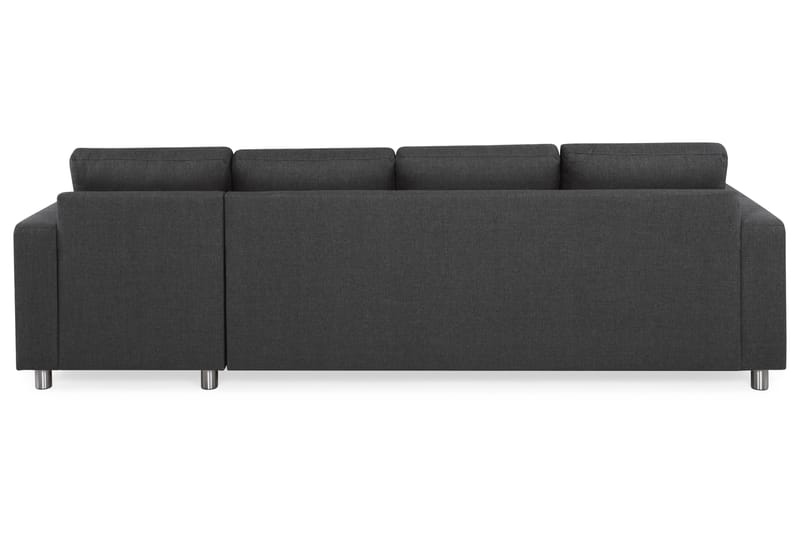 Crazy 4-sits Vändbar L-formad Divansoffa i Tyg - Antracit - Möbler - Vardagsrum - Soffor - Divansoffa & schäslong