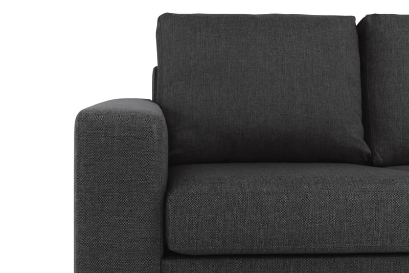 Crazy 4-sits Vändbar L-formad Divansoffa i Tyg - Antracit - Möbler - Vardagsrum - Soffor - Divansoffa & schäslong