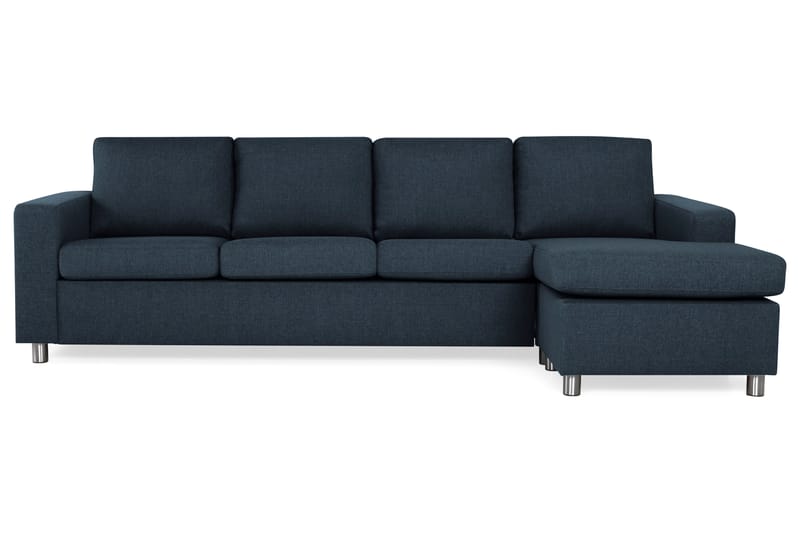 Crazy 4-sits Vändbar L-formad Divansoffa i Tyg - Blå - Möbler - Vardagsrum - Soffor - Divansoffa & schäslong
