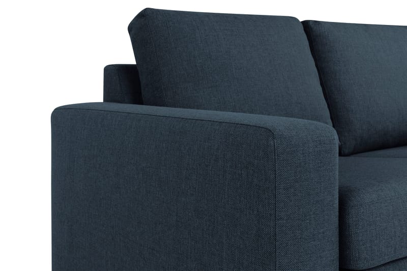 Crazy 4-sits Vändbar L-formad Divansoffa i Tyg - Blå - Möbler - Vardagsrum - Soffor - Divansoffa & schäslong