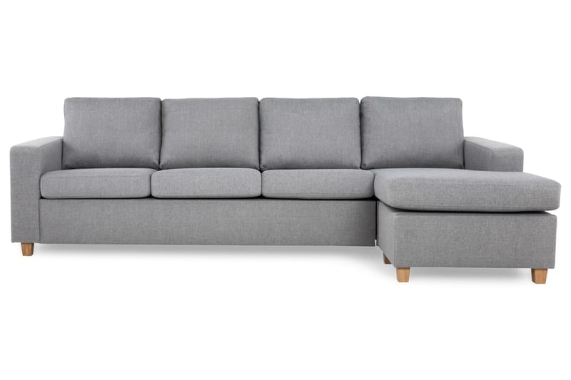 Crazy 4-sits Vändbar L-formad Divansoffa i Tyg - Grå - Möbler - Vardagsrum - Soffor - Divansoffa & schäslong