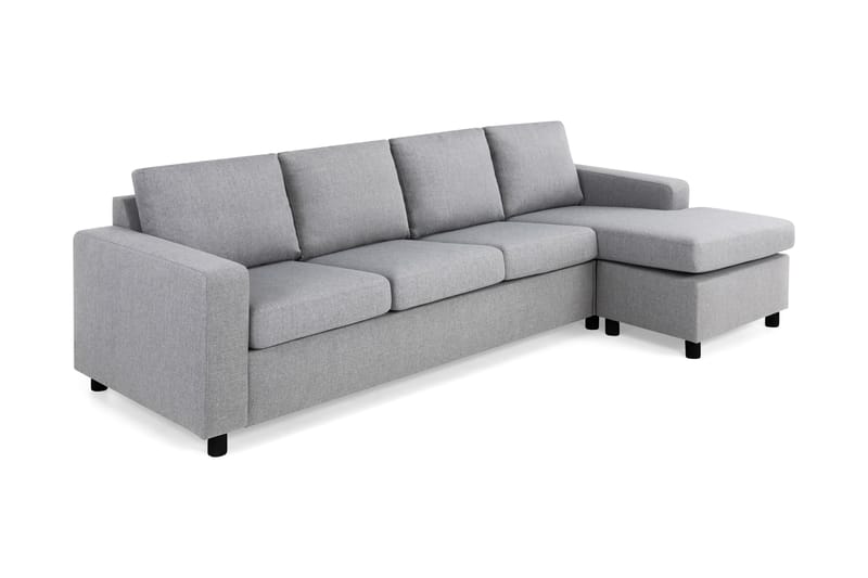 Crazy 4-sits Vändbar L-formad Divansoffa i Tyg - Grå - Möbler - Vardagsrum - Soffor - Divansoffa & schäslong
