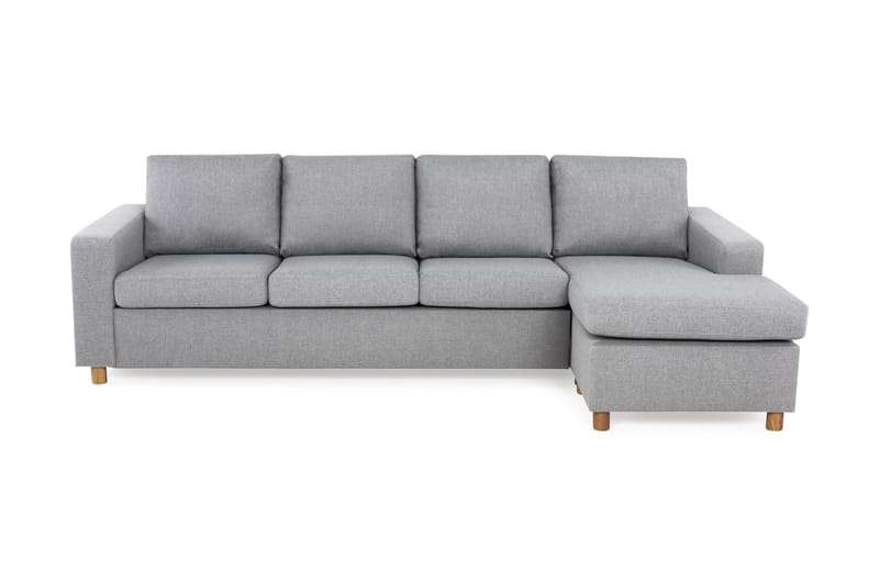 Crazy 4-sits Vändbar L-formad Divansoffa i Tyg - Grå - Möbler - Vardagsrum - Soffor - Divansoffa & schäslong