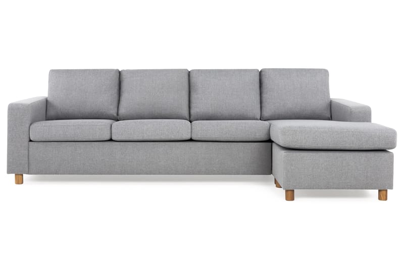 Crazy 4-sits Vändbar L-formad Divansoffa i Tyg - Grå - Möbler - Vardagsrum - Soffor - Divansoffa & schäslong