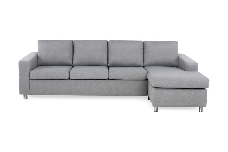 Crazy 4-sits Vändbar L-formad Divansoffa i Tyg - Grå - Möbler - Vardagsrum - Soffor - Divansoffa & schäslong