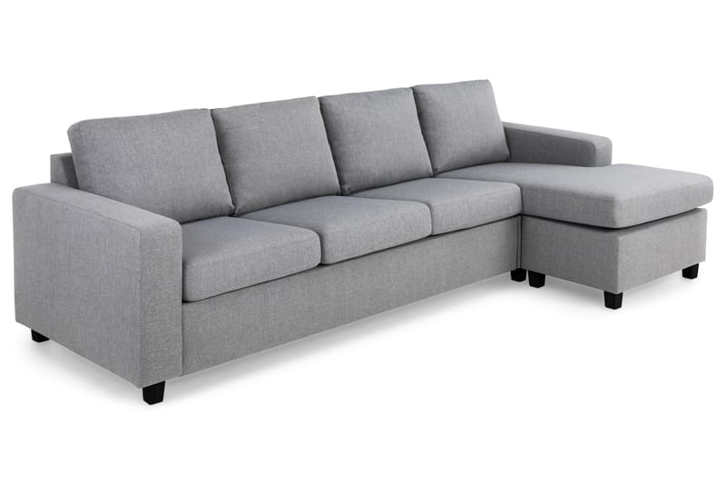 Crazy 4-sits Vändbar L-formad Divansoffa i Tyg - Grå - Möbler - Vardagsrum - Soffor - Divansoffa & schäslong