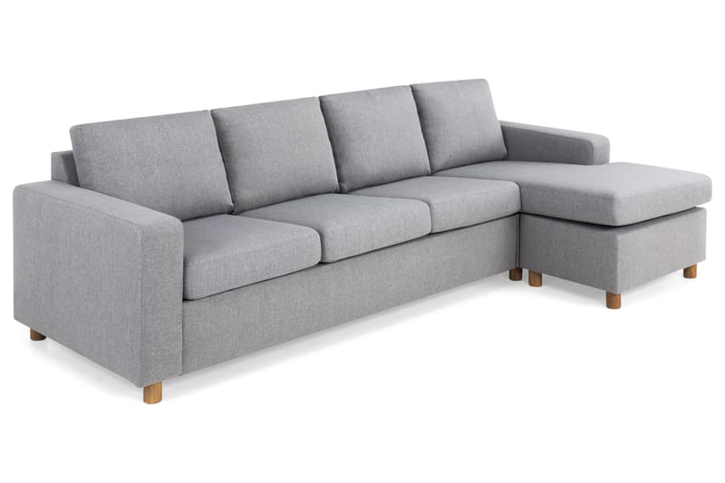 Crazy 4-sits Vändbar L-formad Divansoffa i Tyg - Grå - Möbler - Vardagsrum - Soffor - Divansoffa & schäslong