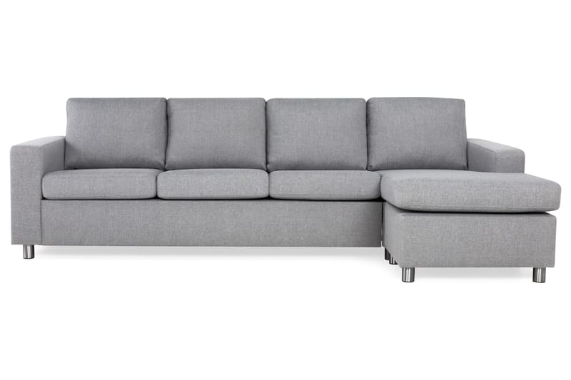 Crazy 4-sits Vändbar L-formad Divansoffa i Tyg - Grå - Möbler - Vardagsrum - Soffor - Divansoffa & schäslong