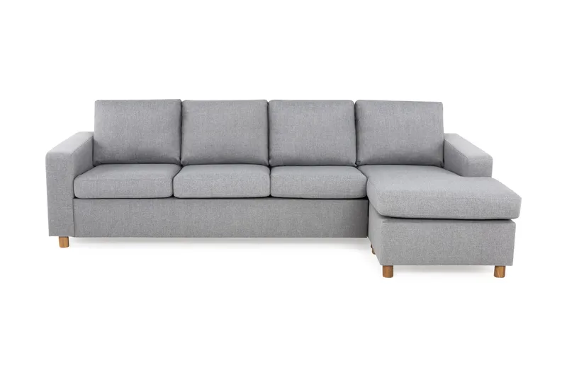 Crazy 4-sits Vändbar L-formad Divansoffa i Tyg - Grå - Möbler - Vardagsrum - Soffor - Divansoffa & schäslong