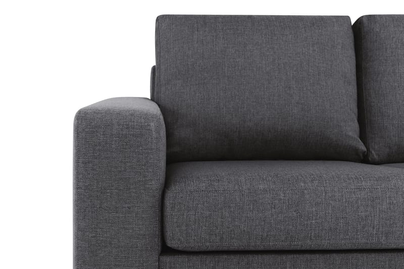 Crazy 4-sits Vändbar L-formad Divansoffa i Tyg - Mörkgrå - Möbler - Vardagsrum - Soffor - Divansoffa & schäslong