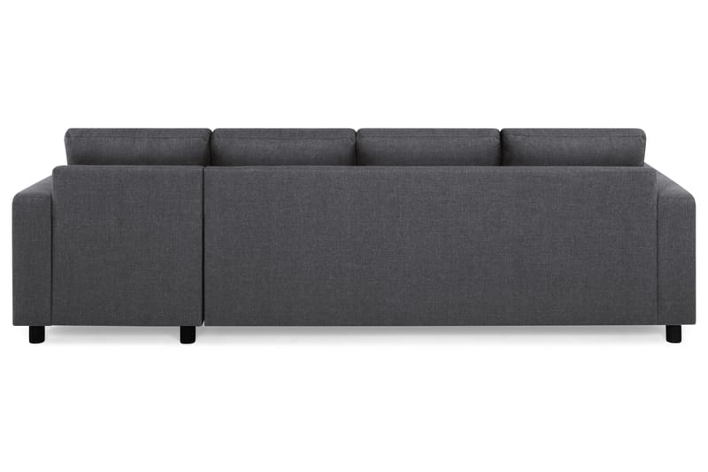 Crazy 4-sits Vändbar L-formad Divansoffa i Tyg - Mörkgrå - Möbler - Vardagsrum - Soffor - Divansoffa & schäslong