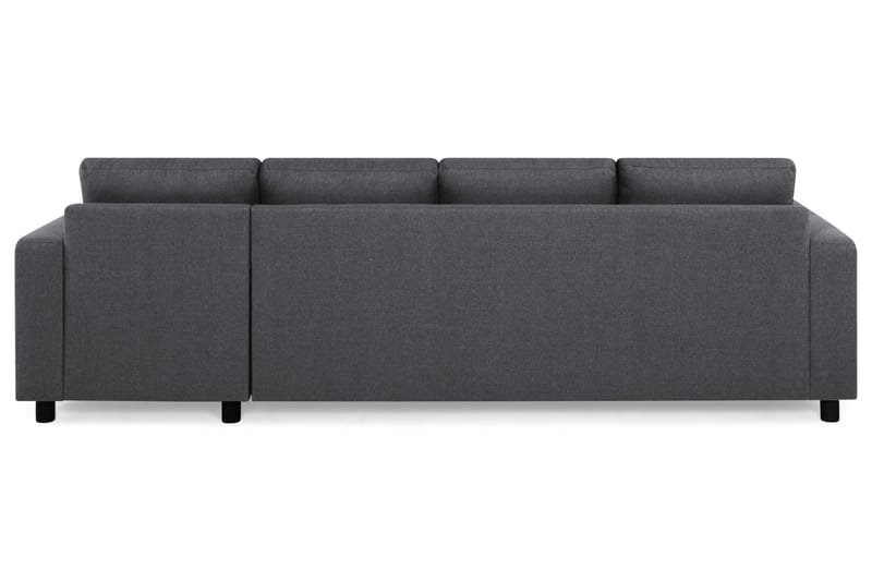 Crazy 4-sits Vändbar L-formad Divansoffa i Tyg - Mörkgrå - Möbler - Vardagsrum - Soffor - Divansoffa & schäslong