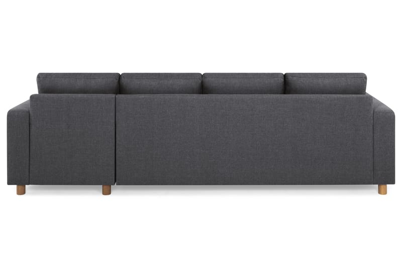 Crazy 4-sits Vändbar L-formad Divansoffa i Tyg - Mörkgrå - Möbler - Vardagsrum - Soffor - Divansoffa & schäslong