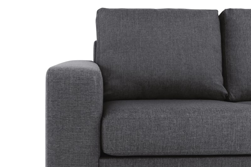 Crazy 4-sits Vändbar L-formad Divansoffa i Tyg - Mörkgrå - Möbler - Vardagsrum - Soffor - Divansoffa & schäslong