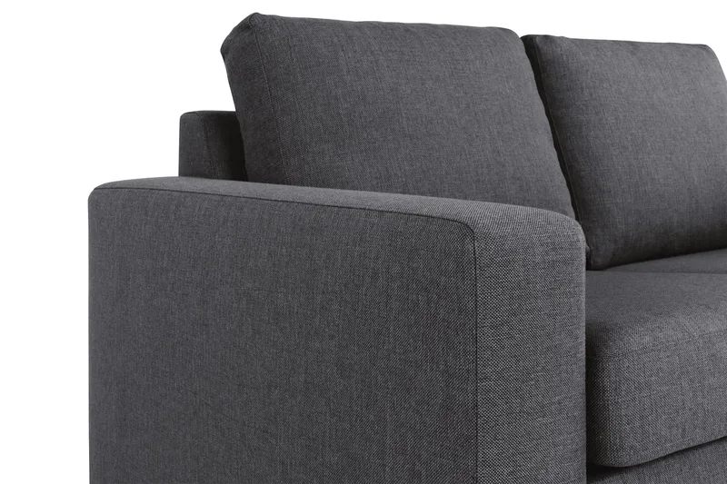 Crazy 4-sits Vändbar L-formad Divansoffa i Tyg - Mörkgrå - Möbler - Vardagsrum - Soffor - Divansoffa & schäslong